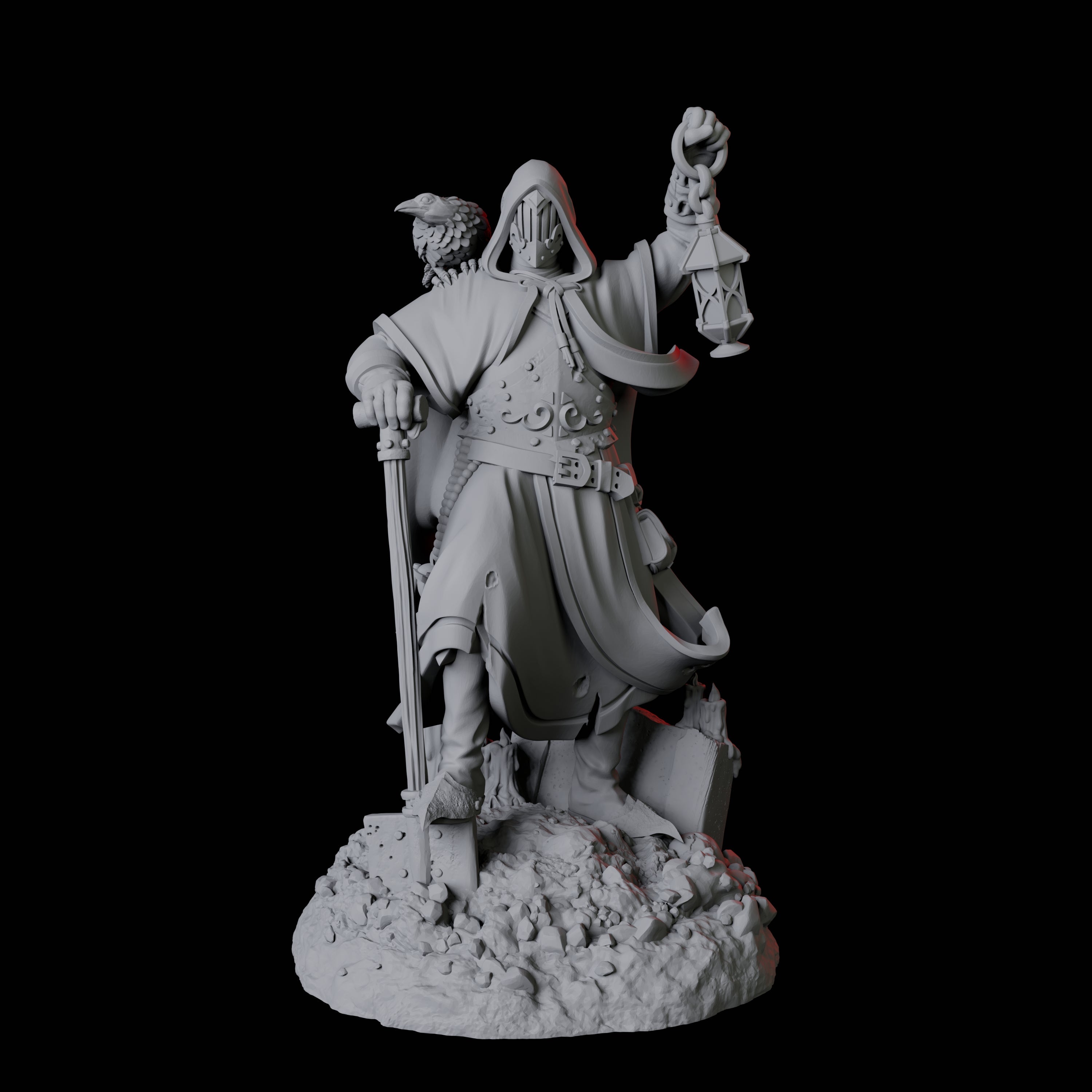 Creepy Gravedigger B Miniature for Dungeons and Dragons, Pathfinder or other TTRPGs