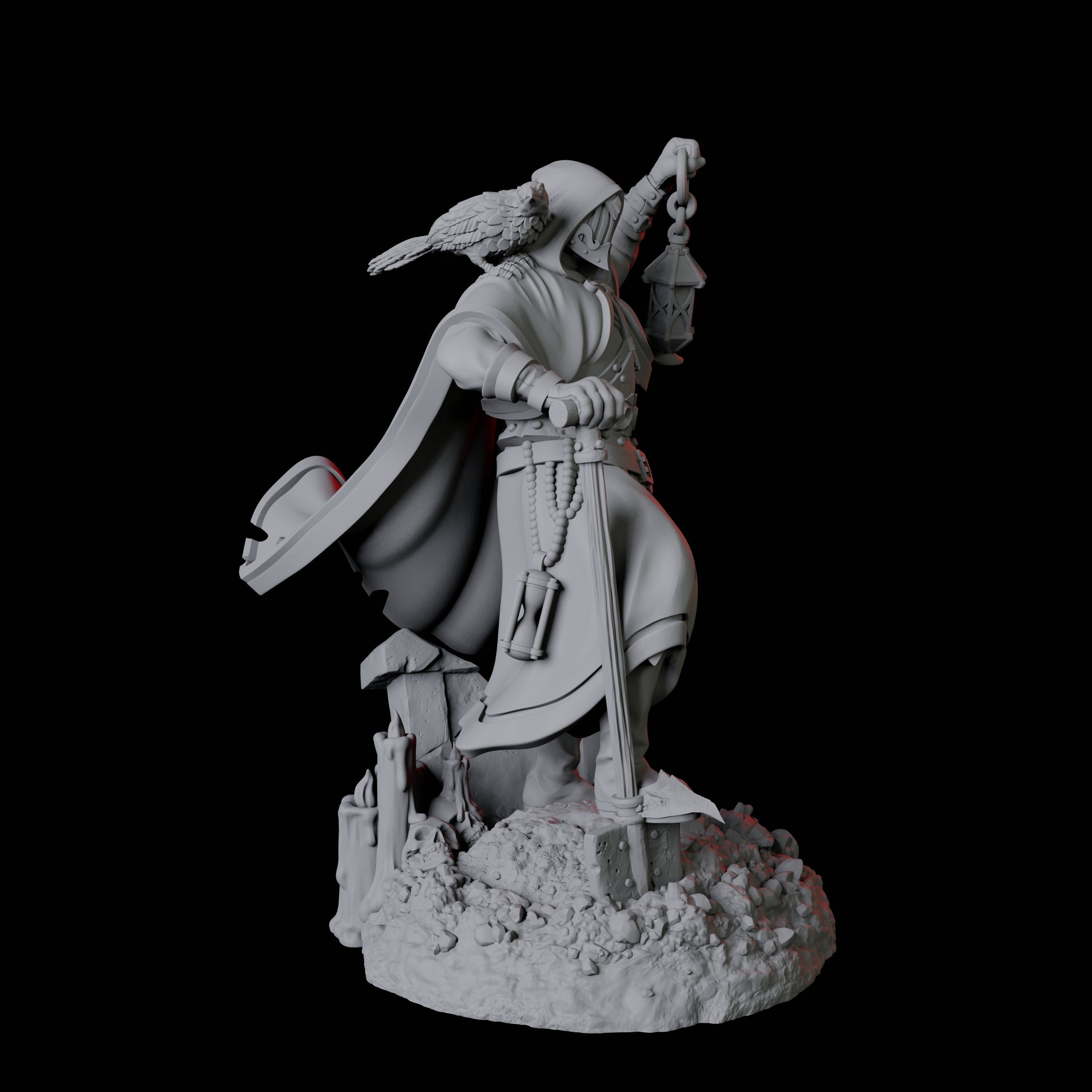 Creepy Gravedigger B Miniature for Dungeons and Dragons, Pathfinder or other TTRPGs