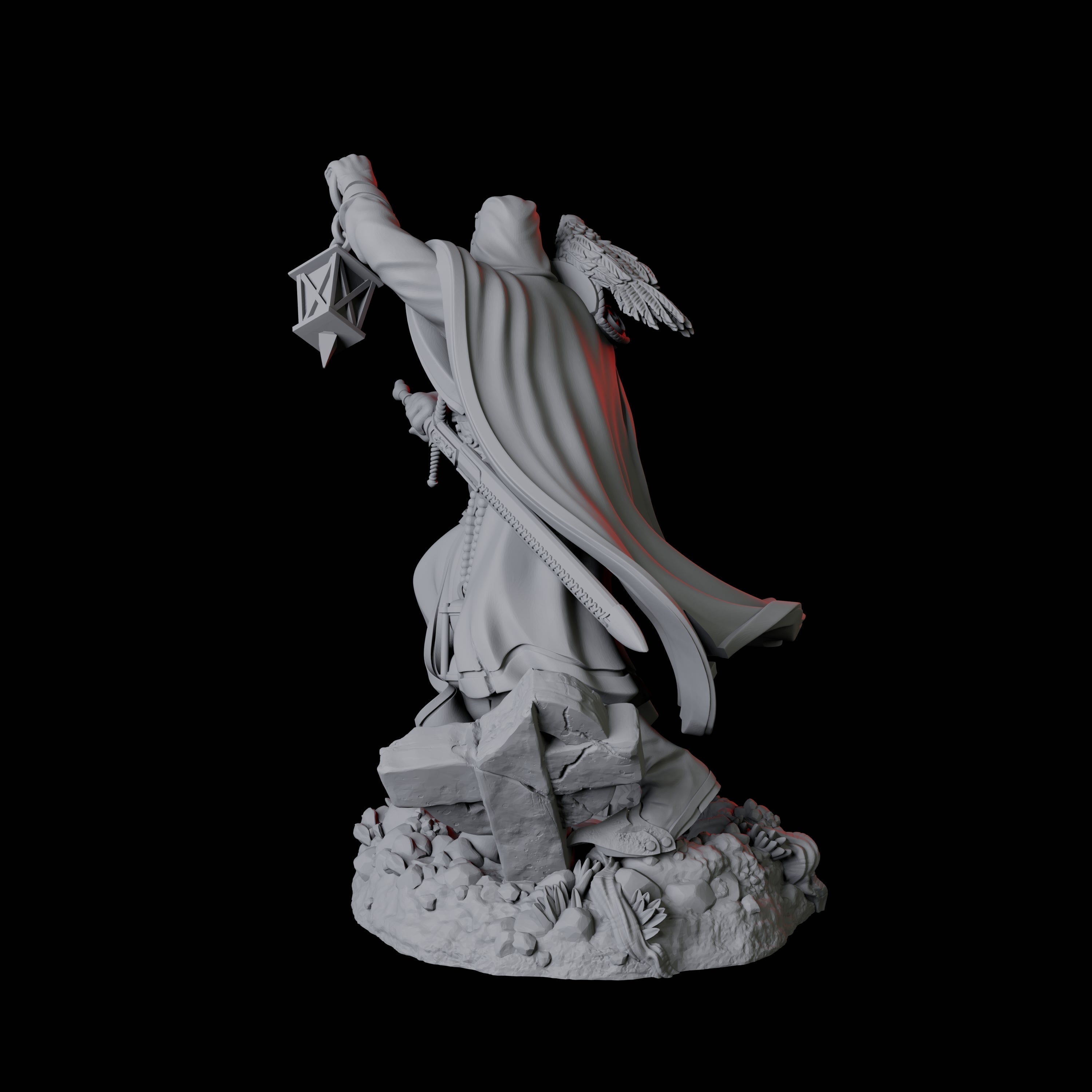 Creepy Gravedigger D Miniature for Dungeons and Dragons, Pathfinder or other TTRPGs