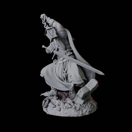 Creepy Gravedigger D Miniature for Dungeons and Dragons, Pathfinder or other TTRPGs