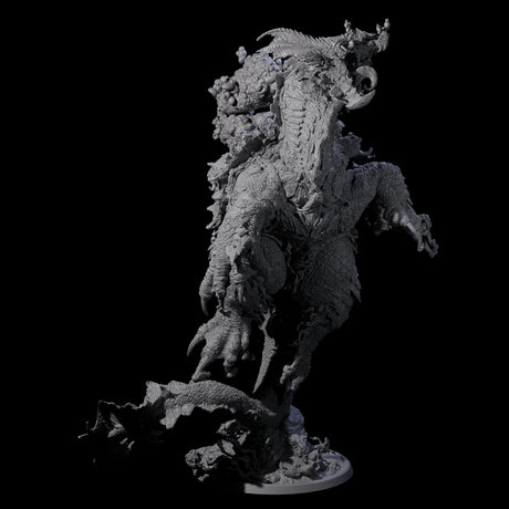 Cresting Elder Dragon Turtle Miniature for Dungeons and Dragons, Pathfinder or other TTRPGs