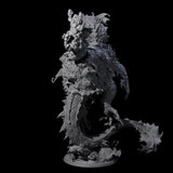Cresting Elder Dragon Turtle Miniature for Dungeons and Dragons, Pathfinder or other TTRPGs