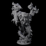 Cresting Elder Dragon Turtle Miniature for Dungeons and Dragons, Pathfinder or other TTRPGs