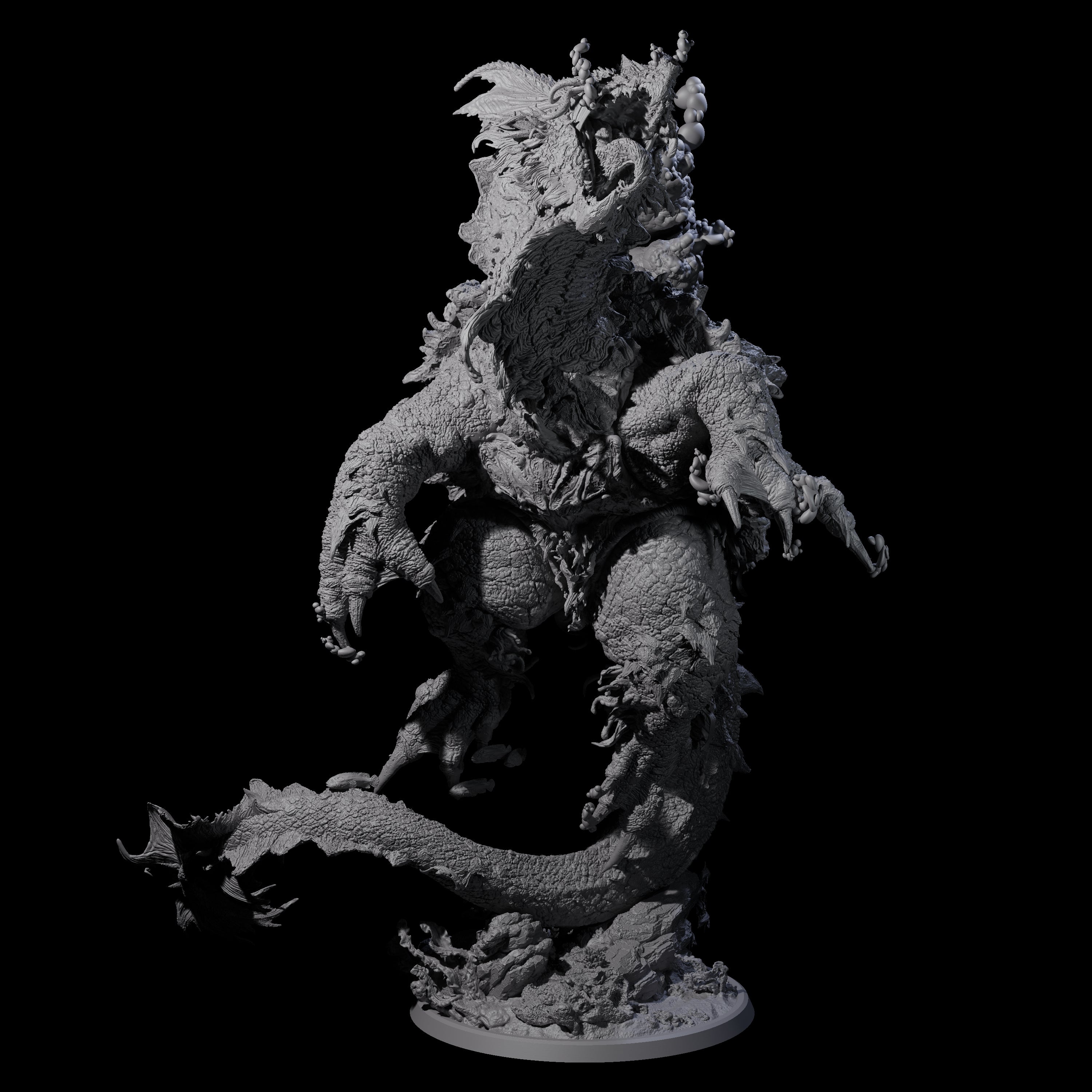 Cresting Elder Dragon Turtle Miniature for Dungeons and Dragons, Pathfinder or other TTRPGs