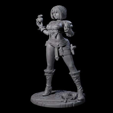 Crimson - Cocky Rogue Miniature for Dungeons and Dragons, Pathfinder or other TTRPGs