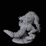 Crocodile Lizardfolk Warrior A Miniature for Dungeons and Dragons, Pathfinder or other TTRPGs
