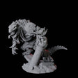 Crocodile Lizardfolk Warrior A Miniature for Dungeons and Dragons, Pathfinder or other TTRPGs