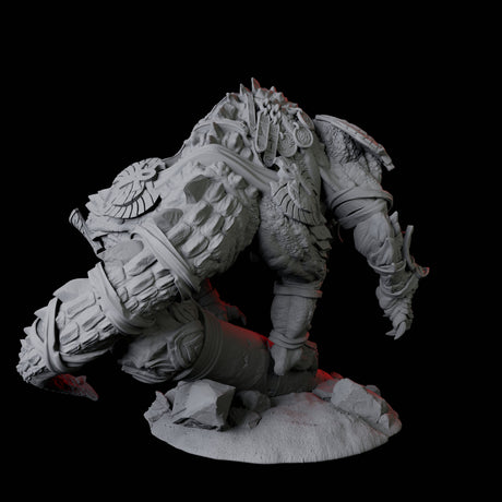 Crocodile Lizardfolk Warrior C Miniature for Dungeons and Dragons, Pathfinder or other TTRPGs