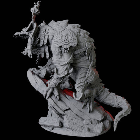 Crocodile Lizardfolk Warrior D Miniature for Dungeons and Dragons, Pathfinder or other TTRPGs