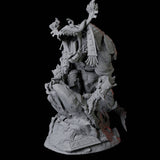Crocodile Lizardfolk Warrior D Miniature for Dungeons and Dragons, Pathfinder or other TTRPGs