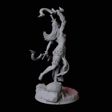 Crocodile Worshipping Priestess A Miniature for Dungeons and Dragons, Pathfinder or other TTRPGs