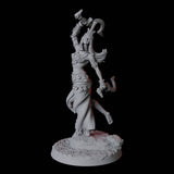 Crocodile Worshipping Priestess A Miniature for Dungeons and Dragons, Pathfinder or other TTRPGs