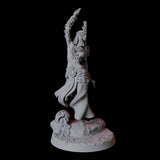 Crocodile Worshipping Priestess A Miniature for Dungeons and Dragons, Pathfinder or other TTRPGs