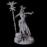 Crocodile Worshipping Priestess B Miniature for Dungeons and Dragons, Pathfinder or other TTRPGs