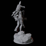 Crocodile Worshipping Priestess C Miniature for Dungeons and Dragons, Pathfinder or other TTRPGs