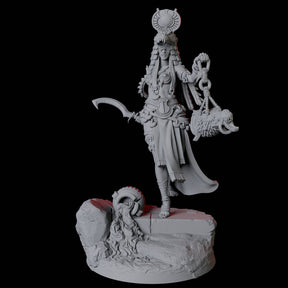Crocodile Worshipping Priestess C Miniature for Dungeons and Dragons, Pathfinder or other TTRPGs