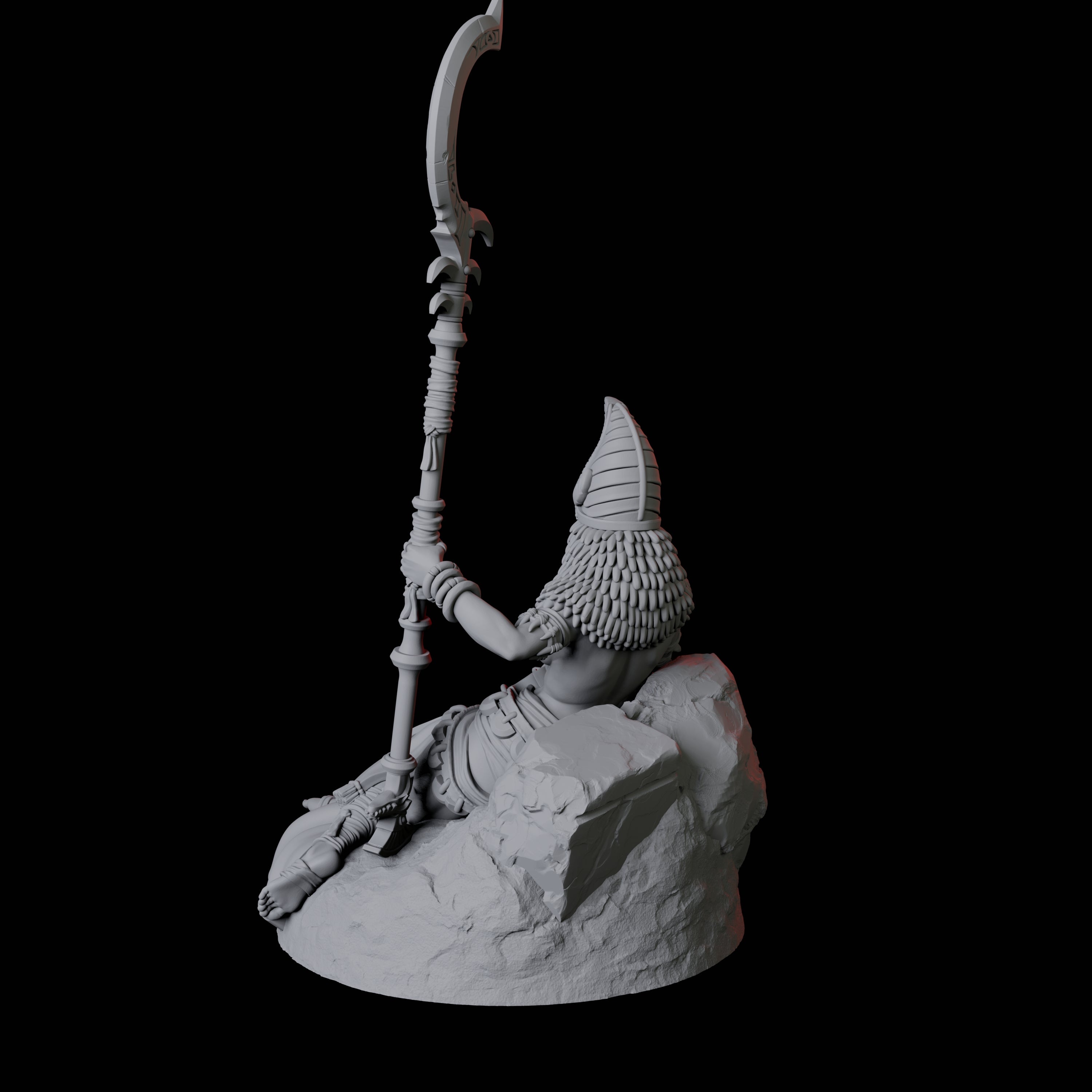Crocodile Worshipping Priestess D Miniature for Dungeons and Dragons, Pathfinder or other TTRPGs