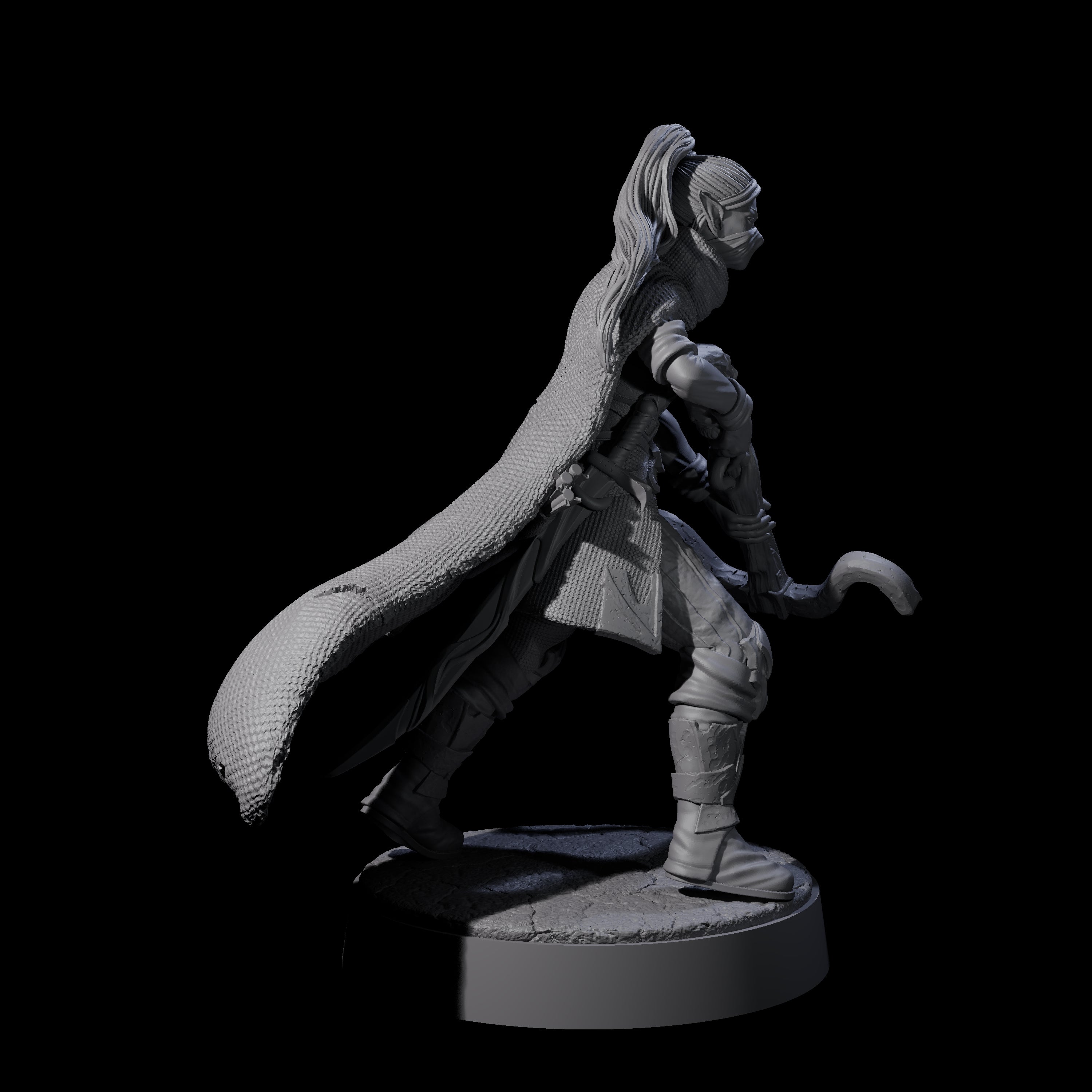 Crossbow Ready Rogue C Miniature for Dungeons and Dragons, Pathfinder or other TTRPGs