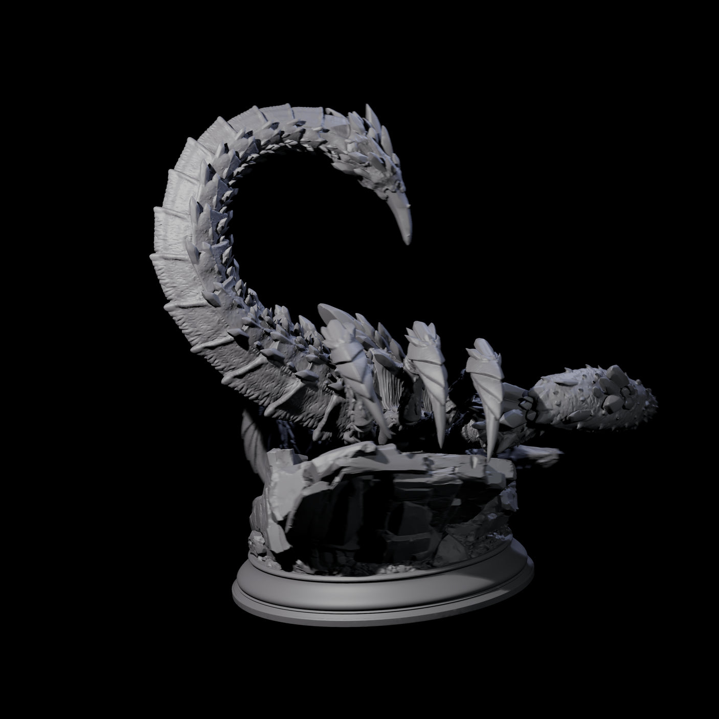 Crouching Crysmal Miniature for Dungeons and Dragons, Pathfinder or other TTRPGs