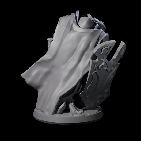 Crouching Dragonborn Paladin Miniature for Dungeons and Dragons, Pathfinder or other TTRPGs