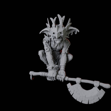 Crouching Forest Goblin Miniature for Dungeons and Dragons, Pathfinder or other TTRPGs