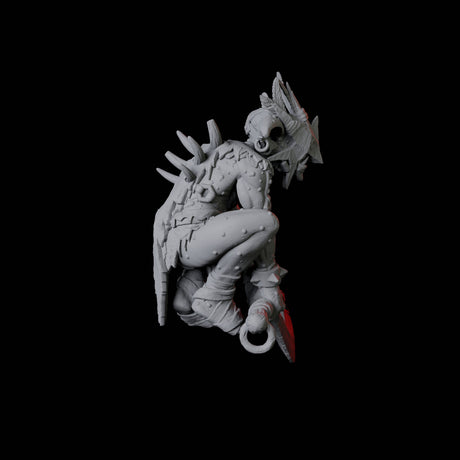 Crouching Forest Goblin Miniature for Dungeons and Dragons, Pathfinder or other TTRPGs