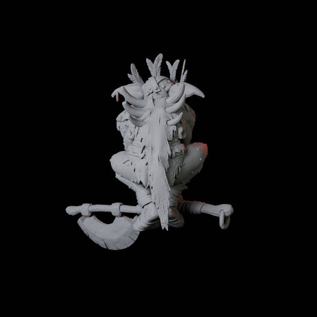 Crouching Forest Goblin Miniature for Dungeons and Dragons, Pathfinder or other TTRPGs