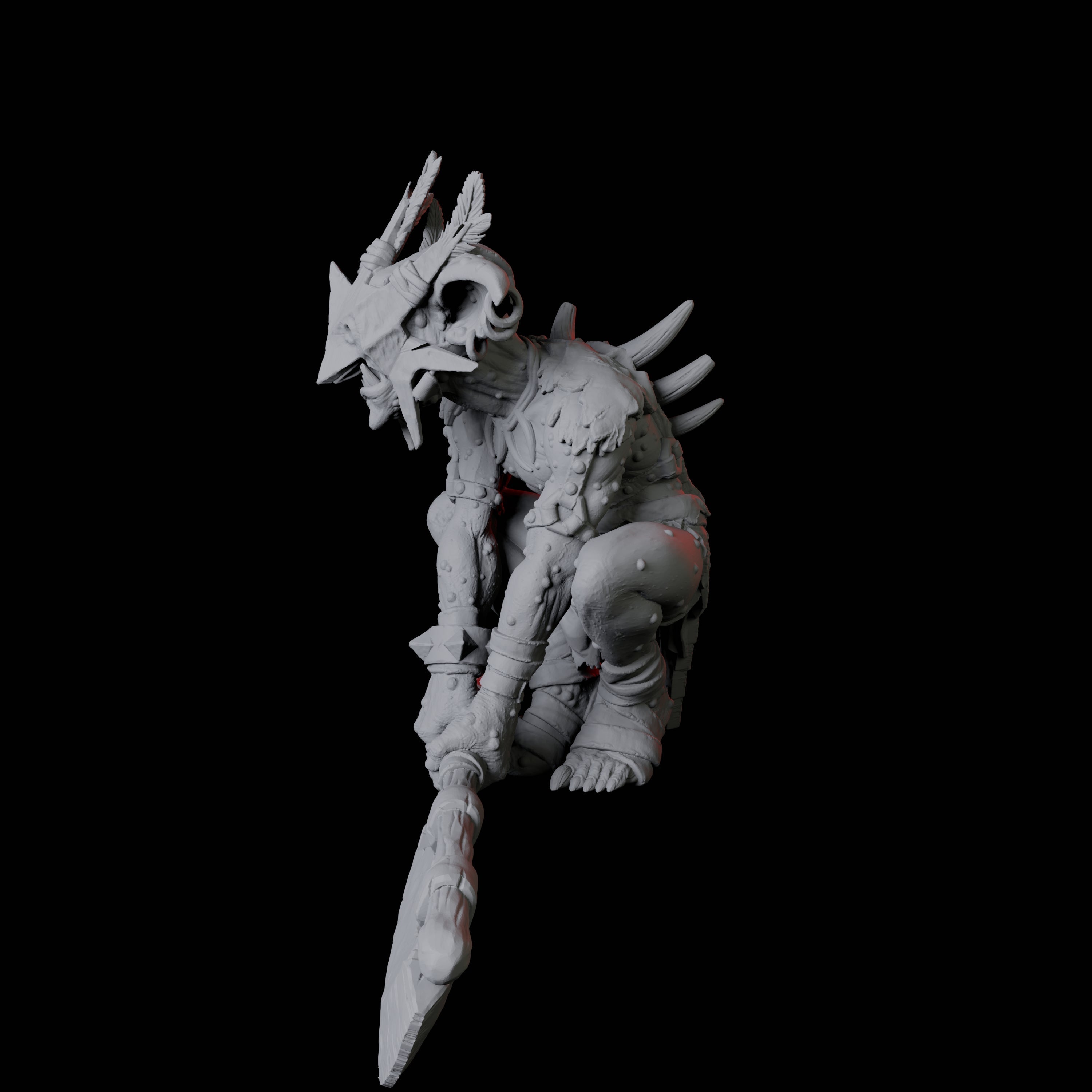 Crouching Forest Goblin Miniature for Dungeons and Dragons