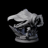 Crouching Ghoul Rogue Miniature for Dungeons and Dragons, Pathfinder or other TTRPGs
