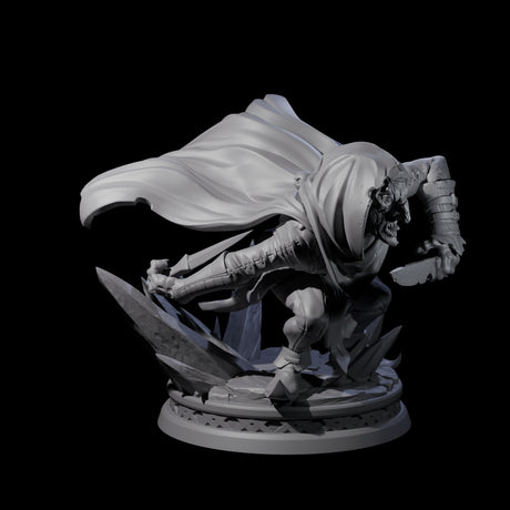 Crouching Ghoul Rogue Miniature for Dungeons and Dragons, Pathfinder or other TTRPGs