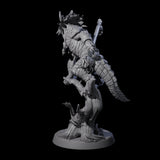 Crouching Lizardfolk Shaman Miniature for Dungeons and Dragons, Pathfinder or other TTRPGs