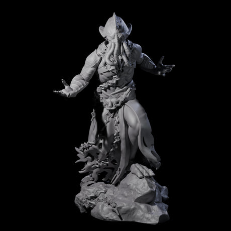 Crouching Mind Flayer Warrior C Miniature for Dungeons and Dragons, Pathfinder or other TTRPGs