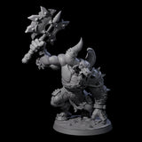 Crouching Minotaur Gladiator Miniature for Dungeons and Dragons, Pathfinder or other TTRPGs
