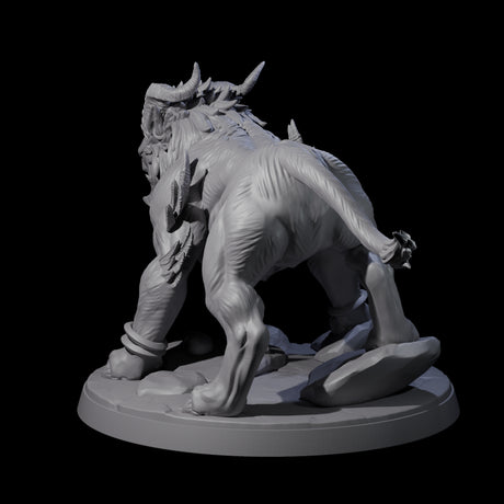 Crouching Sphinx Spawn C Miniature for Dungeons and Dragons, Pathfinder or other TTRPGs