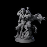 Crouching Warforged Paladin Miniature for Dungeons and Dragons, Pathfinder or other TTRPGs