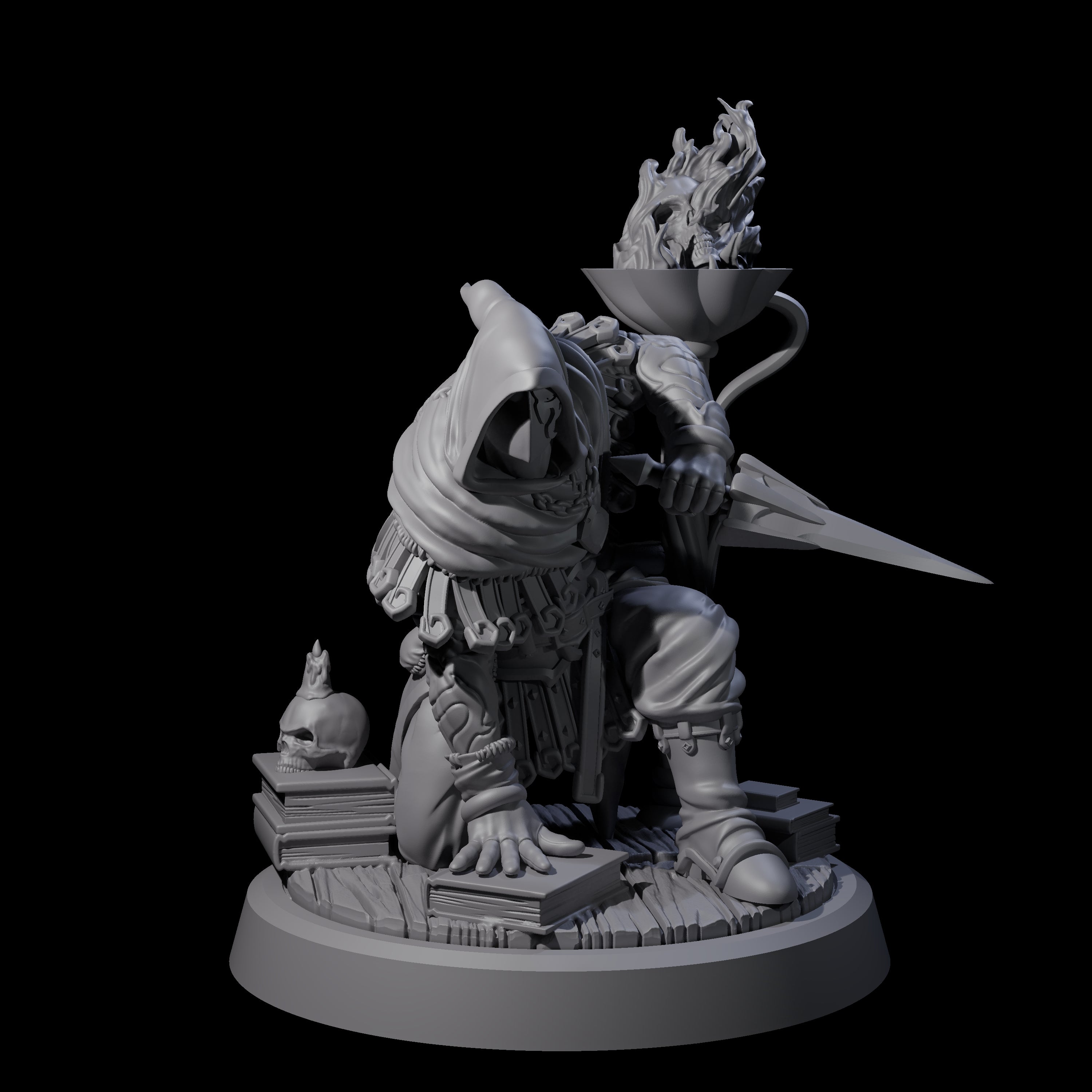 Crouching Warforged Rogue Miniature for Dungeons and Dragons, Pathfinder or other TTRPGs