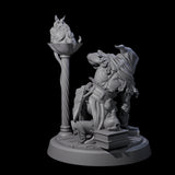 Crouching Warforged Rogue Miniature for Dungeons and Dragons, Pathfinder or other TTRPGs