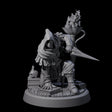 Crouching Warforged Rogue Miniature for Dungeons and Dragons, Pathfinder or other TTRPGs
