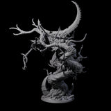 Crouching Werewolf Lord Miniature for Dungeons and Dragons, Pathfinder or other TTRPGs