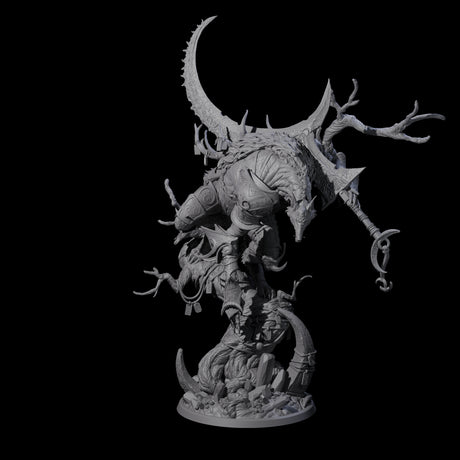 Crouching Werewolf Lord Miniature for Dungeons and Dragons, Pathfinder or other TTRPGs