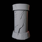 Crumbling Pillar Miniature for Dungeons and Dragons, Pathfinder or other TTRPGs