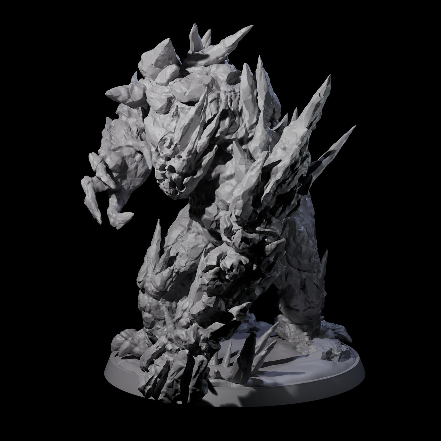 Crunchy Ice Elemental Miniature for Dungeons and Dragons, Pathfinder or other TTRPGs