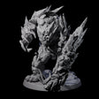 Crunchy Ice Elemental Miniature for Dungeons and Dragons, Pathfinder or other TTRPGs