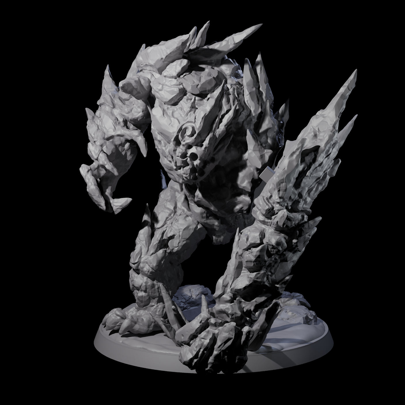 Crunchy Ice Elemental Miniature for Dungeons and Dragons, Pathfinder or other TTRPGs