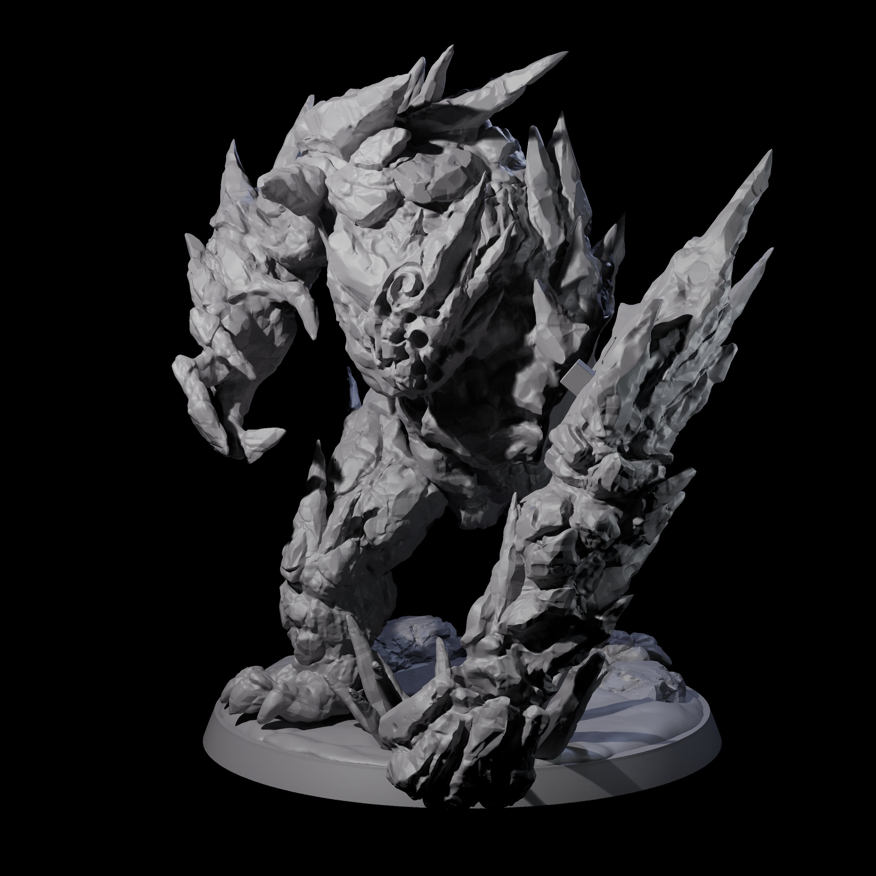 Crunchy Ice Elemental Miniature for Dungeons and Dragons, Pathfinder or other TTRPGs