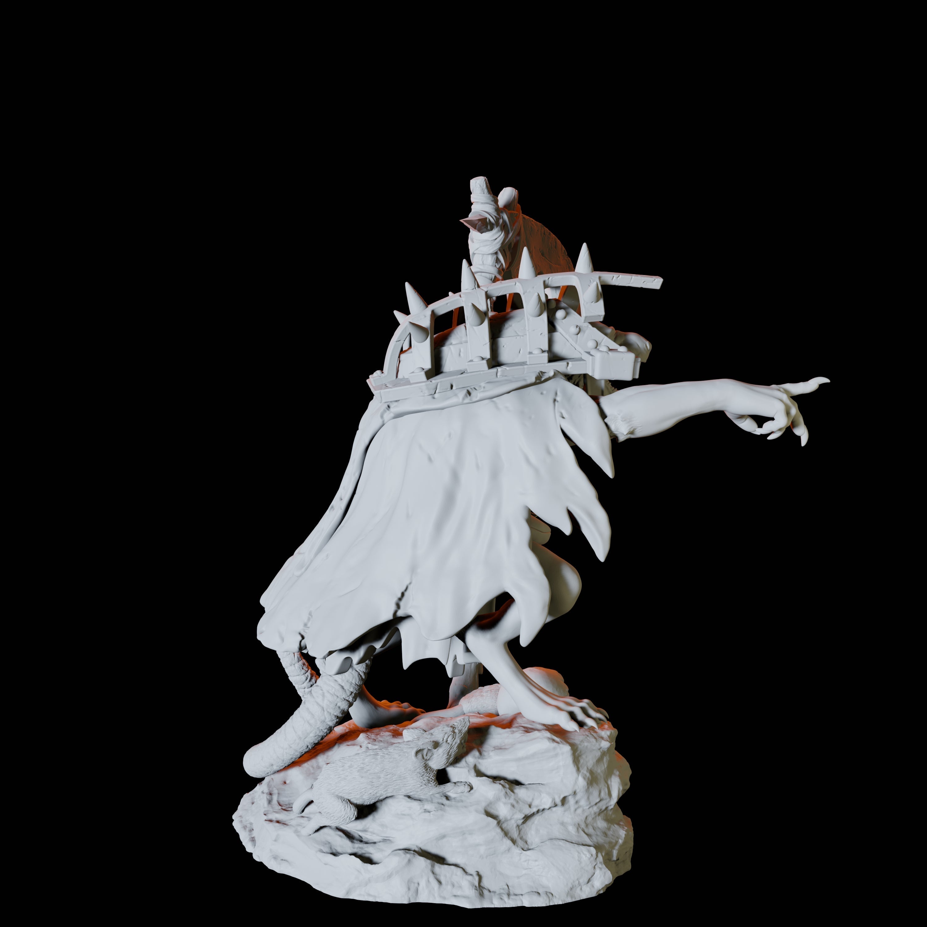 Crusader Ratfolk B Miniature for Dungeons and Dragons, Pathfinder or other TTRPGs