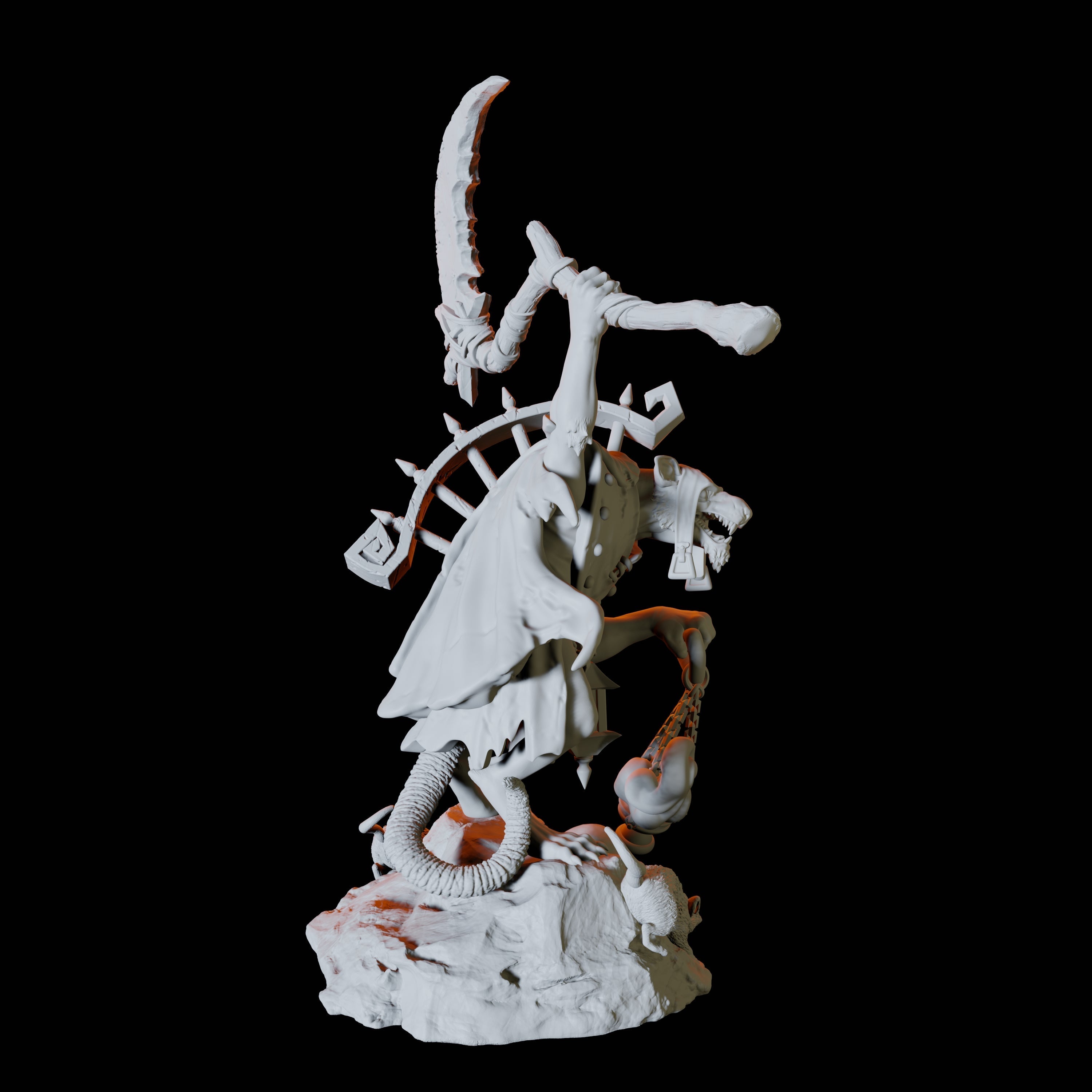 Crusader Ratfolk C Miniature for Dungeons and Dragons, Pathfinder or other TTRPGs