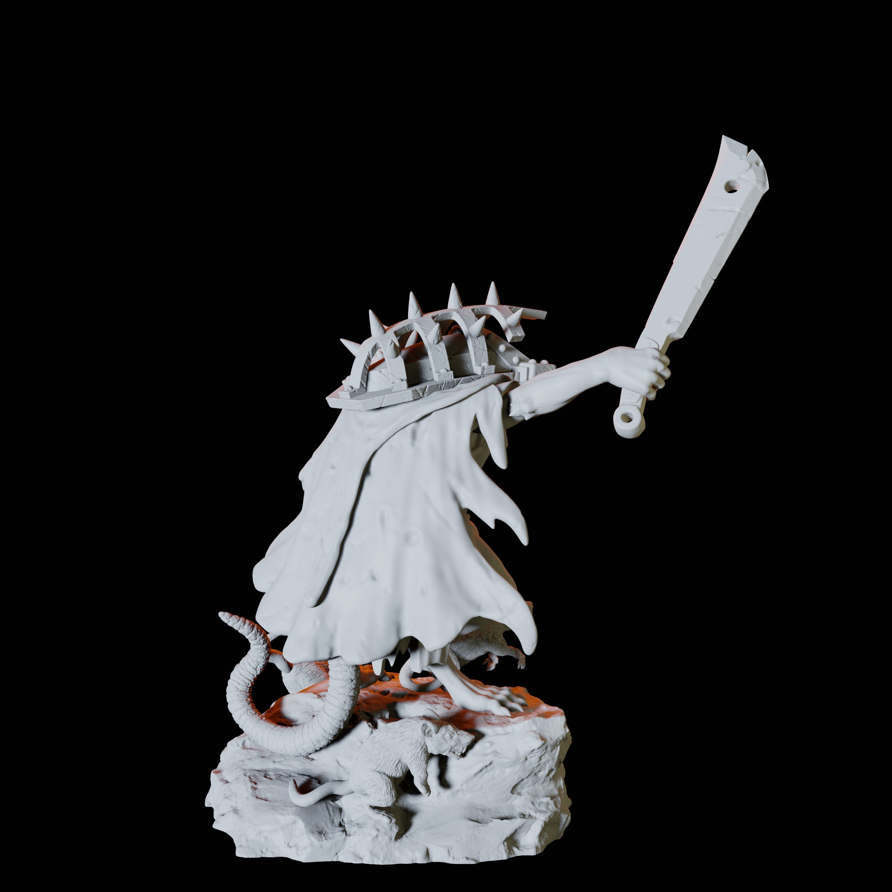 Crusader Ratfolk D Miniature for Dungeons and Dragons, Pathfinder or other TTRPGs