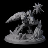 Crusing Earth Elemental Scorpion Miniature for Dungeons and Dragons, Pathfinder or other TTRPGs