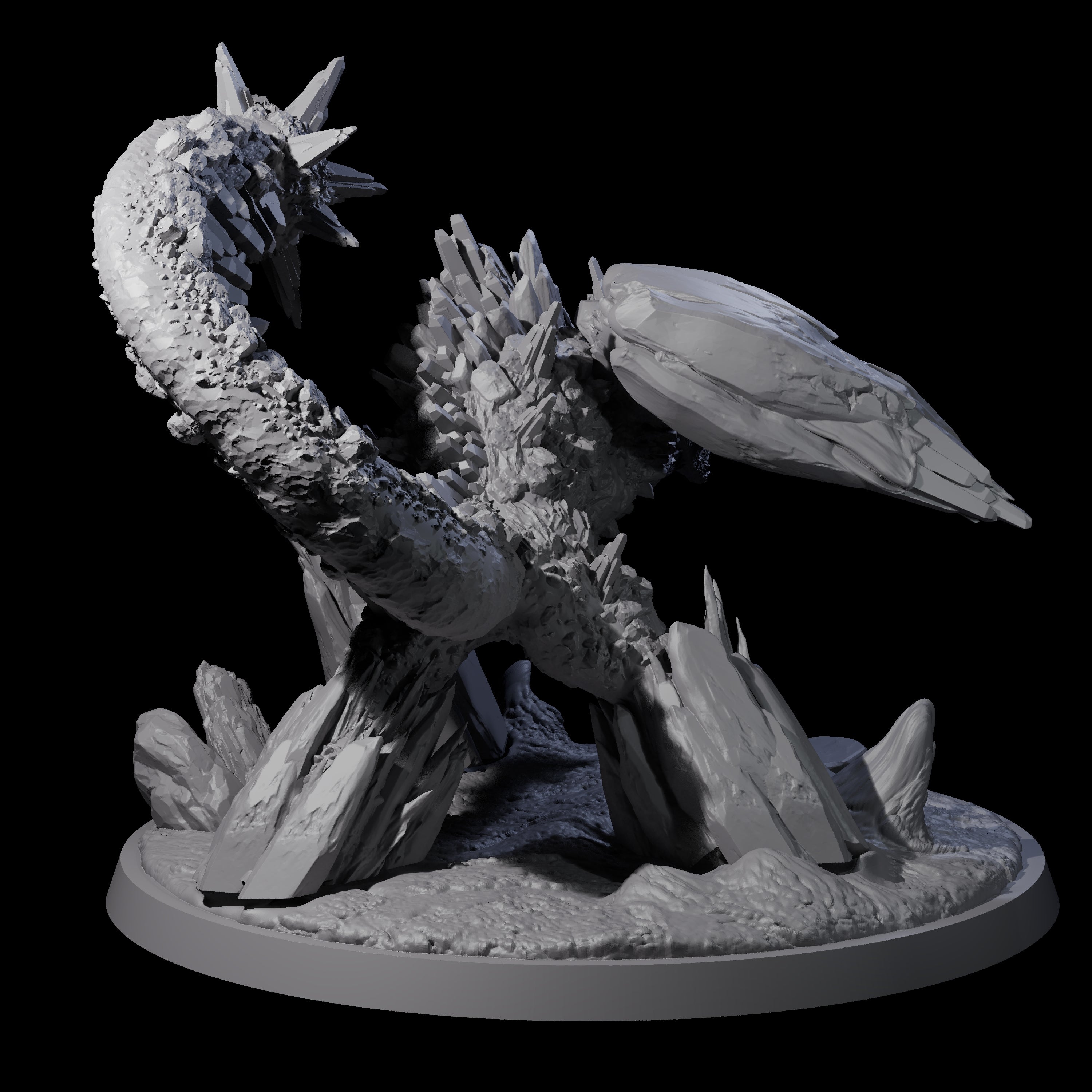 Crusing Earth Elemental Scorpion Miniature for Dungeons and Dragons, Pathfinder or other TTRPGs